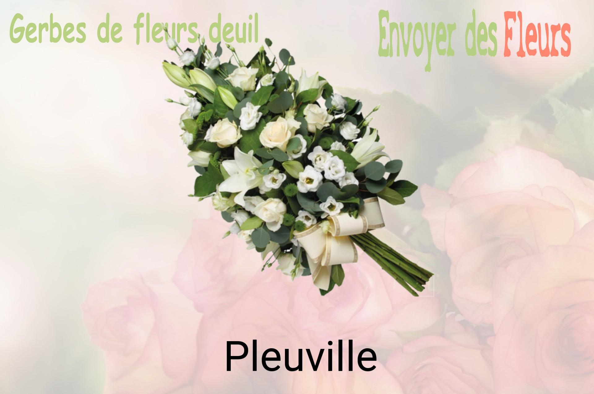 Gerbe de fleurs de deuil livrée à Pleuville
